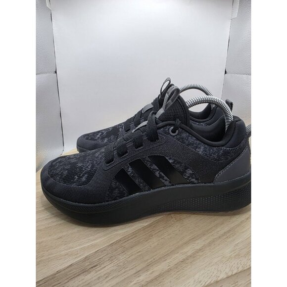 Adidas Women’s Size 7 Edge Lux 6.0 Running Shoes Black Gray IE2347 EUC - Picture 1 of 8
